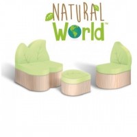 Set Canapea Sofa Fotoliu si Masuta in forma de frunza Natural World - Lumea Naturala - Mobiler moale pentu copii Set Canapea Sofa Fotoliu si Masuta in forma de frunza Natural World - Lumea Naturala - Mobiler moale pentu copii